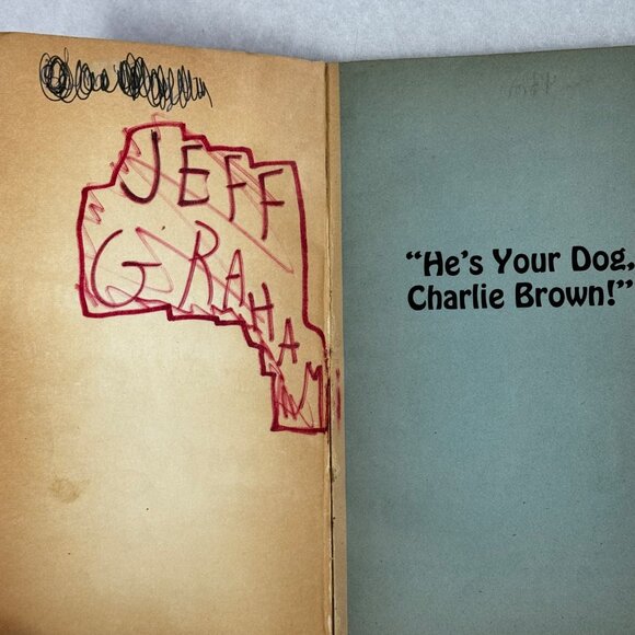 Charles M Schulz Paperback He's Your Dog Charlie Brown Scholastic 1968 Book - Picture 3 of 6
